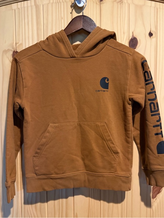 Carhartt Other - Carhartt Boy’s Brown‎ Hoodie Size Small 8/10